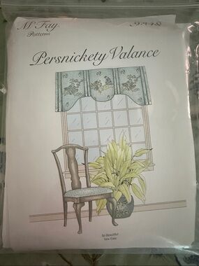 M. Fay Persnickety Valance Pattern 9348 - Window Valance Uncut